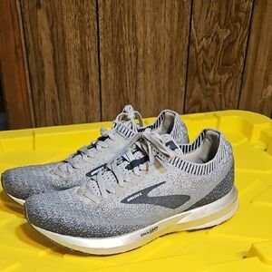 Brooks Neutral Gray Knit Running Shoes